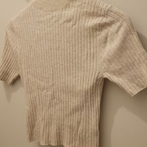 A New Day Cream Ribbed Top